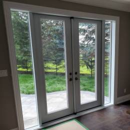 Plain White Garden Doors