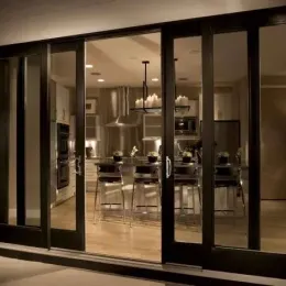 Stunning Black Double Sliding Door