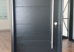 custom black door design
