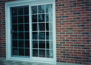 patio sliding white glass doors