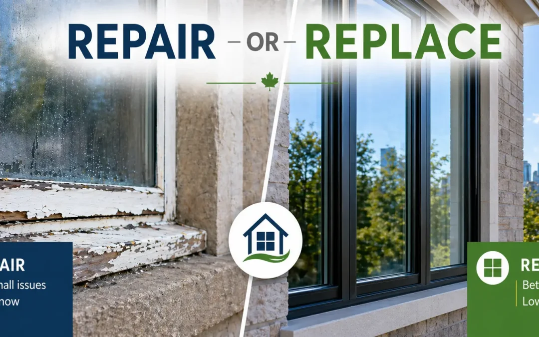 Repair or Replace Windows? Factors to consider when deciding on repairing or replacing windows and doors.