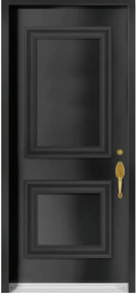 Black Exterior Steel Door Design