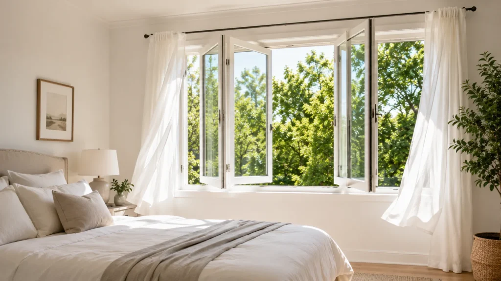Aztech Casement Windows Bedroom